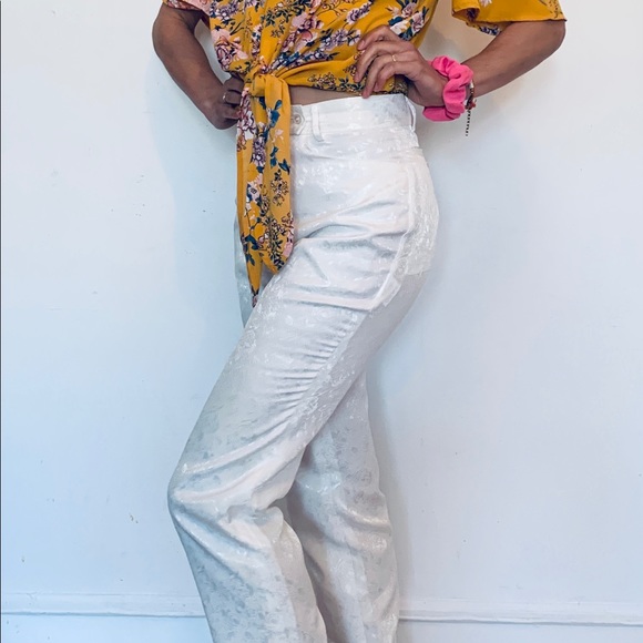 White Floral Pants- Atelier Boz- Made in Japan - Picture 10 of 12